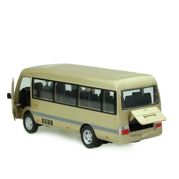 Die-cast Metal Vehicule 1:32 Modele de masini Coche Scară de Simulare Auto Jucarii pentru Copii mkd52 Toyota Coaster de Afaceri de Autobuz