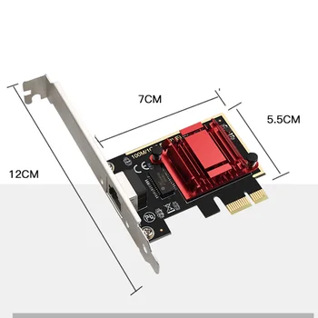 DIEWU TXA092 PCIE Card de 2.5 Gbps placa de Retea Gigabit 10/100/1000Mbps RTL8125b Ethernet RJ45 placa de Retea PCI-E Adaptor de Rețea