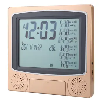 Digital Ceas Islamic Alarmă Alarmă Rugăciune LCD Azan Ceas Rugați-vă Timp Memento