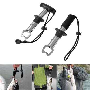 Din Oțel inoxidabil de Pește Buza de Prindere Unelte de Pescuit Clema Clema Pentru pește Catcher Grabber Cleste Portabil
