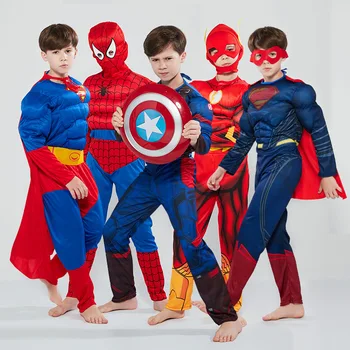 Disney Costum De Halloween Pentru Copii Venin Dresuri Captain America, Iron Man, Superman, Spiderman Optimus Prime Musculare Costum