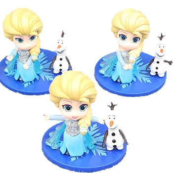Disney Frozen 2 Set Elsa Anna Albastru Salamandre Bruni Printesa Papusa Olaf Kristoff Acțiune Figura Cadou de Ziua de nastere pentru Copii