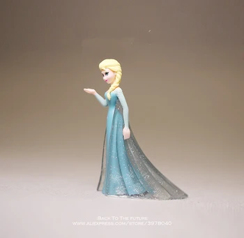 Disney Frozen Elsa printesa 6.5 cm papusa figurina Postura Anime Decor Colecție de Figurine model de Jucărie pentru copii cadouri
