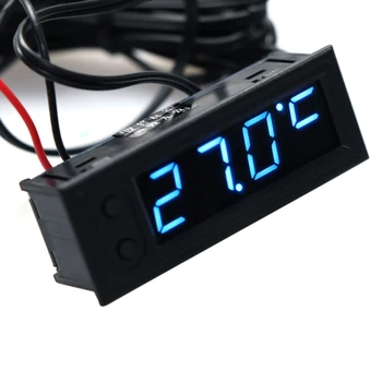 DIY Ceas Multifunctional Masina de Temperatură Tensiunea Bateriei Monitor Voltmetru DC 12V