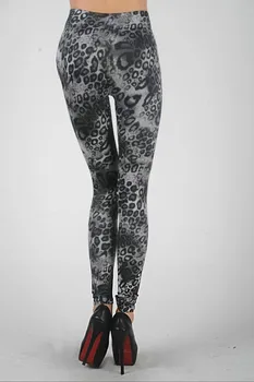 Doamna Gri Jambiere Leopard Moda Pentru Femei Animale Imprimate Jambiere Sexy Stretch Skinny Legging