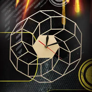 Dreamcatcher Ceas De Perete Din Lemn De Bucatarie Acasă Decor De Perete De Arta Moderne De Înaltă Calitate, Realizate Manual Geometrice Mișcarea Tăcut Ceas De Ceas