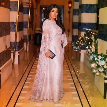 Dubai Dantelă Lung Musulmană arabă Mama de Mireasa Rochii Halat de Serată Vestido Longo Femei Formale mama de rochii de mireasa