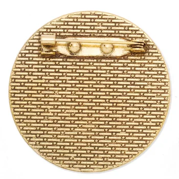 Dungi sculptate 30 mm gol de bază setările antic placat cu aur broșă pin bază pentru bijuterii diy-C4064
