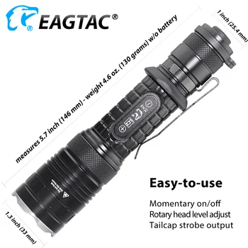 EAGTAC T25C2 1350 Lumeni Lanterna Tactice LED Muntele Arma de Vânătoare Inlocuit Modulul IR UV Green Red Lanterna Modul Multi