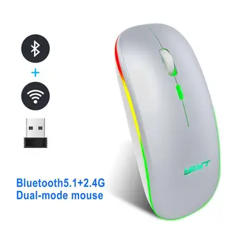 EastVita Mouse de Calculator G852 Reîncărcabilă Tăcut Bluetooth 2.4 g Dual-mode Mouse-ul fără Fir Mouse-ul Portabil Pentru Birou