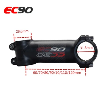 EC90 31.8 Fibra de Carbon Biciclete de Munte Stem 6/17 Grade Stem Scurt MTB Biciclete Stem 60-120mm Ghidon Tulpini Accesorii pentru Biciclete