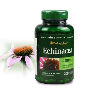 Echinacea 400 Mg Sprijină Sănătatea Sistemului Imunitar 200 Buc