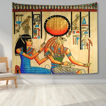 Egiptean Tapiserie de pe Perete Egiptul Antic Mitologia Perete Pătură Dormitor Estetică Arta de Perete Tapiserie pentru Camera de zi Colegiul
