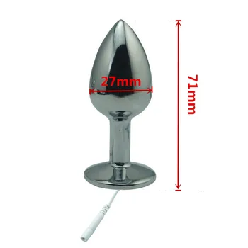 Electro soc set de castitate cușcă SM dispozitiv robie CB6000 metal anal, dop de fund penis inel stimularea electrică sex masculin jucărie