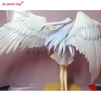 Emoție de un om în formă de înger AngelBeats Lihua joacă aripi de arhanghel fata frumoasa 20cm figura OD01