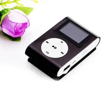 En-gros Mini USB Clip MP3 Player cu Ecran LCD Suport 32GB Micro SD TF Card AUG7