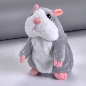 Enjoybay Hamster vorbitor de Pluș Jucărie Amuzant Electronice, Animale de Pluș Hamster Urs Jucărie pentru Copii pentru a Juca Ascunde Urs Jucărie, Jucărie de Pluș
