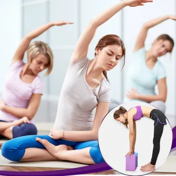 EVA Blocuri de Yoga Exercițiu de Sport sală de Gimnastică Spuma Antrenament Stretching Ajutor Modelarea Corpului de Instruire în domeniul Sănătății pentru femei Fitness yoga caramida