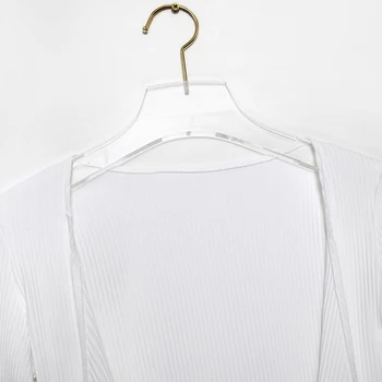 Femei Vintage Nervuri Wrap Top Toamna Anului 2020 Cruce V Gât Bandaj Maneca Lunga Crop Top Retro Franceză Streetwear-Sexy Tricotate Bluza