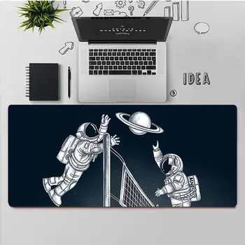 FHNBLJ de Calitate Superioară albe luna stele spațiu, astronaut Unic Desktop Pad Joc Mousepad Transport Gratuit Mari Mouse Pad Tastaturi Mat