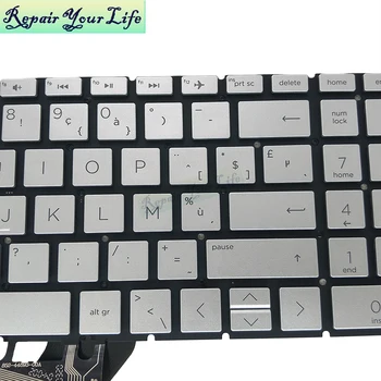 FIE tastatura pentru HP 15-DA DE 15 DB LA 15 CE 15-CN 15-CW 15-da0000 15-DA0002DX Belgian iluminare din spate alb fara rama accesorii