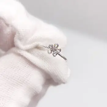 Fierbinte de vânzare amendă de flori nas inel argint 925 fata de moda piercing-ul de bijuterii de cristal cercei femei copii bijuterii