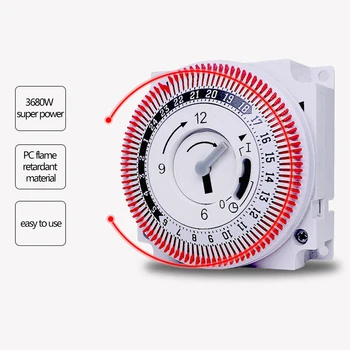 Fierbinte Multi-funcție Timer Priza cu Senzor Sonda de economisire a Energiei Mecanice Cronometru Socket Sincronizare a Comuta