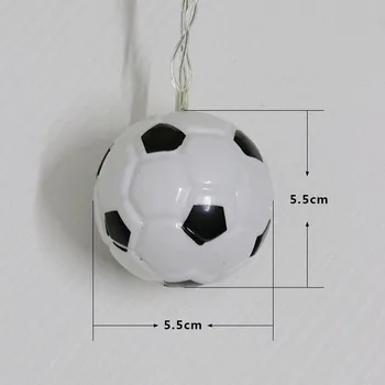 Fotbal USB Ghirlanda de Lumina LED-ul Bateriei Șir de Lumini de Crăciun, Lumini de Interior Ghirlanda Pe Baterii Nunta Xmas Decor de Lumină