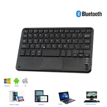 Fără Fir Bluetooth Tastatura Touch Pad 8/9 inch Mici Slim Calculator Tastatura Touchpad-ul Portabil Mini PC Tastatură Pentru Tableta iPad Mac