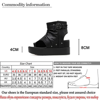 Gdgydh 2020 Nou Sosirea Verii, Femeile Sandale Platforma Wedge Pantofi Pantofi Pentru Vara Peep Toe Sandale de Moda Cataramă de închidere cu Fermoar