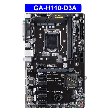 GIGABYTE GA-H110-D3A Desktop Placa de baza H119 Socket LGA 1151 i3 i5 i7 DDR4 32G ATX Original H110-D3A Folosit Placa de baza