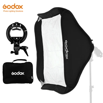 Godox Pro Reglabil 80cm x 80cm Flash Kit Soft Box cu Suport Tip Bowen Suport de Montare pentru Camera Studio de Fotografie