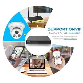 Hikvision Compatibil 8MP, 5MP 2MP Camera IP de Rețea de Acasă de Securitate CCTV Camara PoE HD 1080P IR30M ONVIF H. 265 P2P Plug&Play Cam