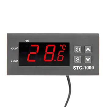 HiMISS Microcalculator Digital Controler de Temperatura Termostat Instrument STC-1000 pentru Cultivare cu efect de Seră