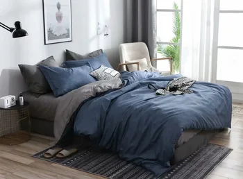 Home textile set simplu quilt capac solid de culoare zăbrele textura de pernă lenjerie de pat