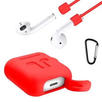 Husa silicon pentru Apple Airpods (de asemenea, pentru non-originale)-Permite Airpods de a fi încărcate fără a scoate caz