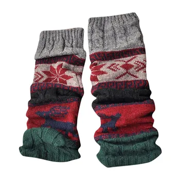 Iarna Cald Încălzit de Picior Cablu Tricot Croșetat Tricotate Mare Ciorap Lung Jambiere Calcetines Mujer Meias Picior mai cald Грелка для ног