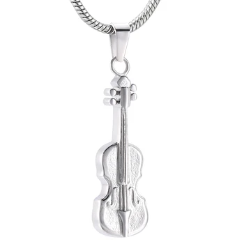 IJD9971 Instrument Muzical de Incinerare Bijuterii - Inox Vioara Memorial Urna Colier Medalion Ține Cenușă Pentru Femei