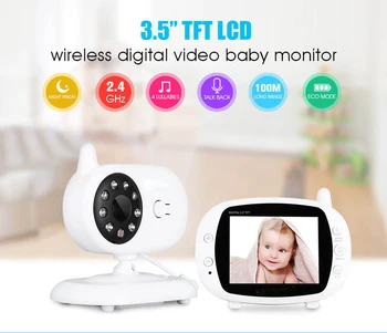 IMPORX 3.5 inch Wireless Video Baby Monitor Camera Doi-way Talkback Camera ascunsa Babysitter Viziune de Noapte de Detectare a Temperaturii