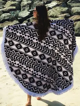 India Tapiserie Cu Ciucuri Bohemia Mandala Tapiserie De Pe Perete Hippie Tapiserie Plaja Mat Pătură Bikini Acoperi Tippet