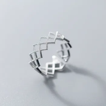 INZATT Real Argint 925 Minimalist Geometrice Gol Inel Pentru Femei Fermecătoare Petrecere Bijuterii Fine Trendy Accesorii Cadou