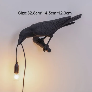 Italia Avea Pasăre Lampa LED Masă Lampă de Designer Nordic Decor Acasă Pasăre lampa de Birou Animal Lumina de Perete pentru dormitor, Camera de zi