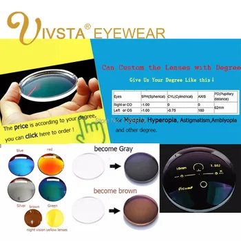 IVSTA Designer de Brand Lanț de Aur Decor Mare pentru Femei Ochelari Rotunde Clar ochelari Ochelari cadru transparent optic gradul