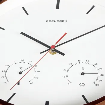 JADUOMA Ceas 3D din Lemn ABS 30cm Nordic Ceas de Perete cu Design Modern Pentru Casa Decorare Digital Mare Silent Mut ceasuri de Perete Saati