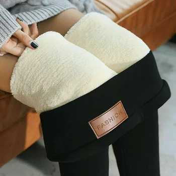 Jambiere Calde De Iarnă Pentru Femei Îngroșa Catifea Lână Elastic Pantaloni Pantaloni Pentru Femei Lână Jambiere Mujer Termică Colanti