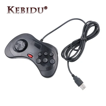 Kebidu 1BUC USB Gamepad cu Fir Cu 6 Butoane Controler de Joc JoyPad Joystick Pentru Sega Saturn Stilul Sistem Pentru PC-ul pentru Mac