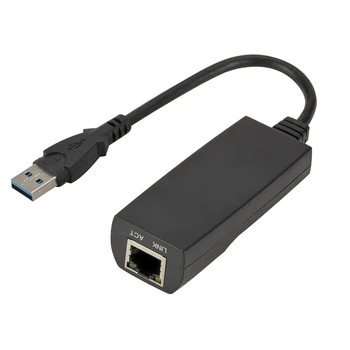 Kebidu Adaptor Ethernet USB placa de Retea USB 3.0 la RJ45 Lan de Internet Gigabit 10/100/1000 Mbps pentru Calculator pentru Laptop Macbook