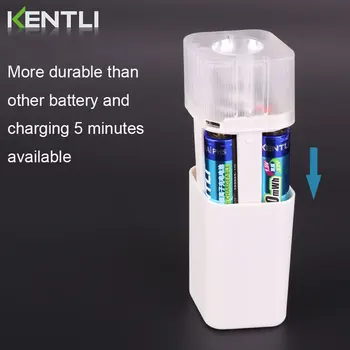 KENTLI 2 buc 1.5 v aa 2000mAH baterii Reîncărcabile Li-ion, Li-polymer baterie de Litiu + 2 sloturi AA litiu li-ion Încărcător Inteligent