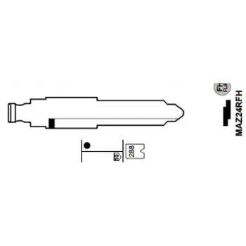 Keyecu 10 Bucati 27-1#, MAZ24R KEYDIY Telecomenzi Universale Flip Key Blade pentru Mazda