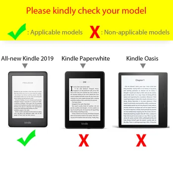 Kindle 10 2019 Generație Caz pentru Noul Kindle 10 2019 Silicon Moale Caz Capacul cu Auto Wake/Sleep Picătură de Rezistență